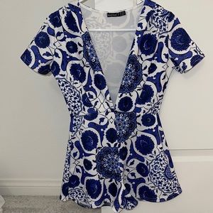 Boohoo romper statement piece